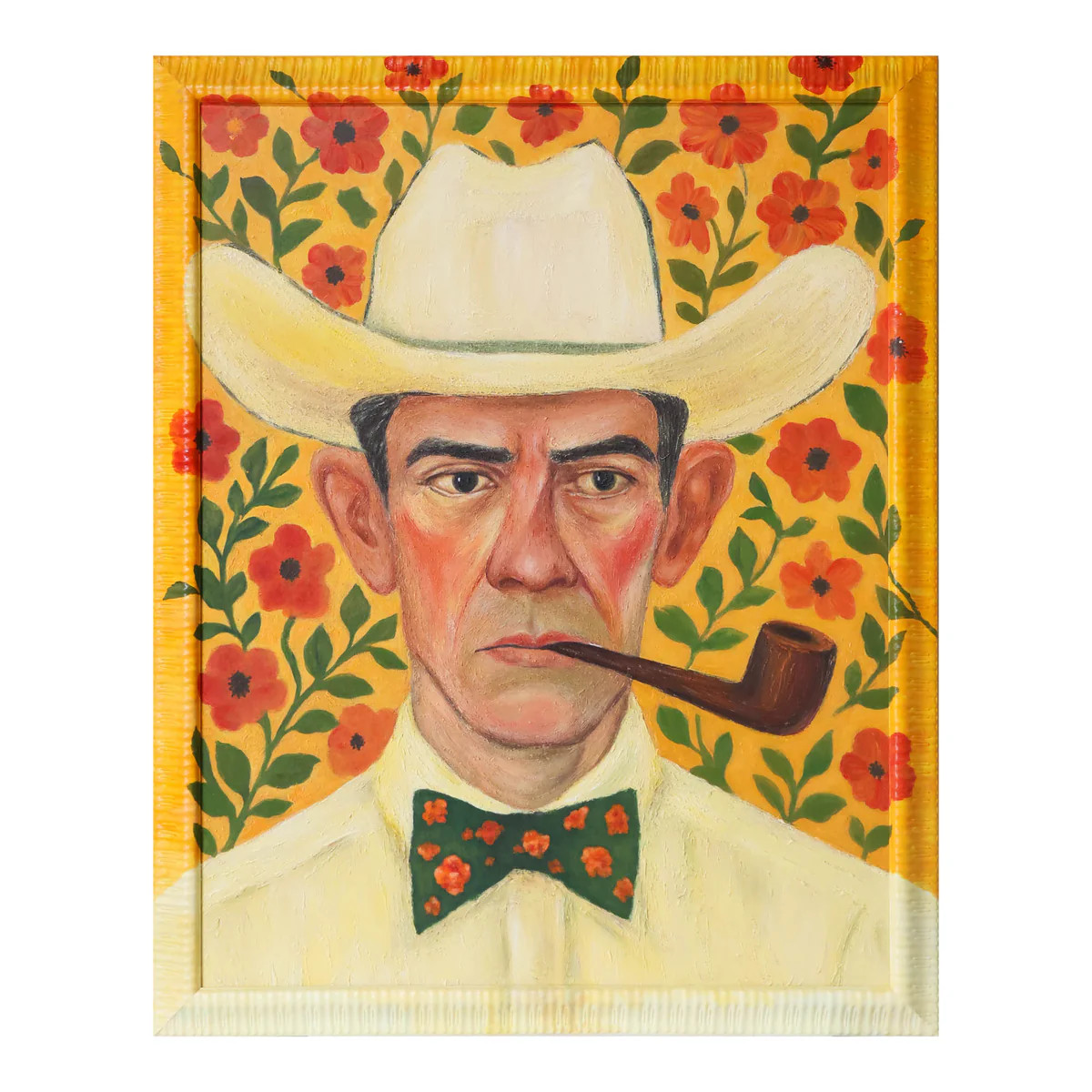 Frank | Yellow Cowboy Painting | Scout Design Studio
