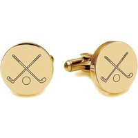 Engraved Gold Cufflinks For Golfers - Golf Gift Gifts Buy 6 Get 7Th Free | Etsy (US)
