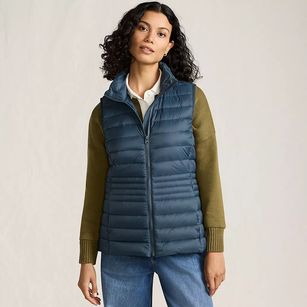 Women's Wanderweight Packable Down Vest | Lands' End (US)