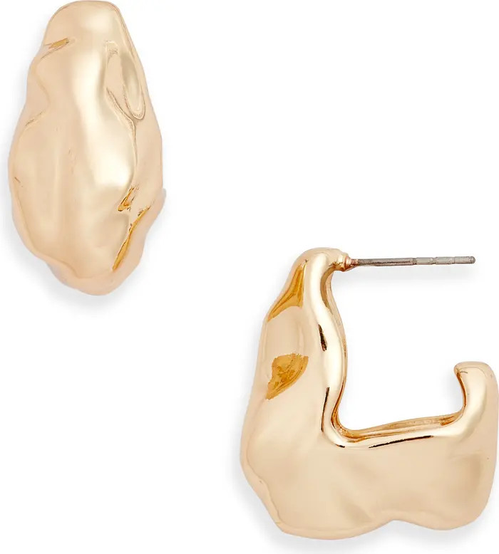 Open Edit Molten Hoop Earrings | Nordstrom | Nordstrom