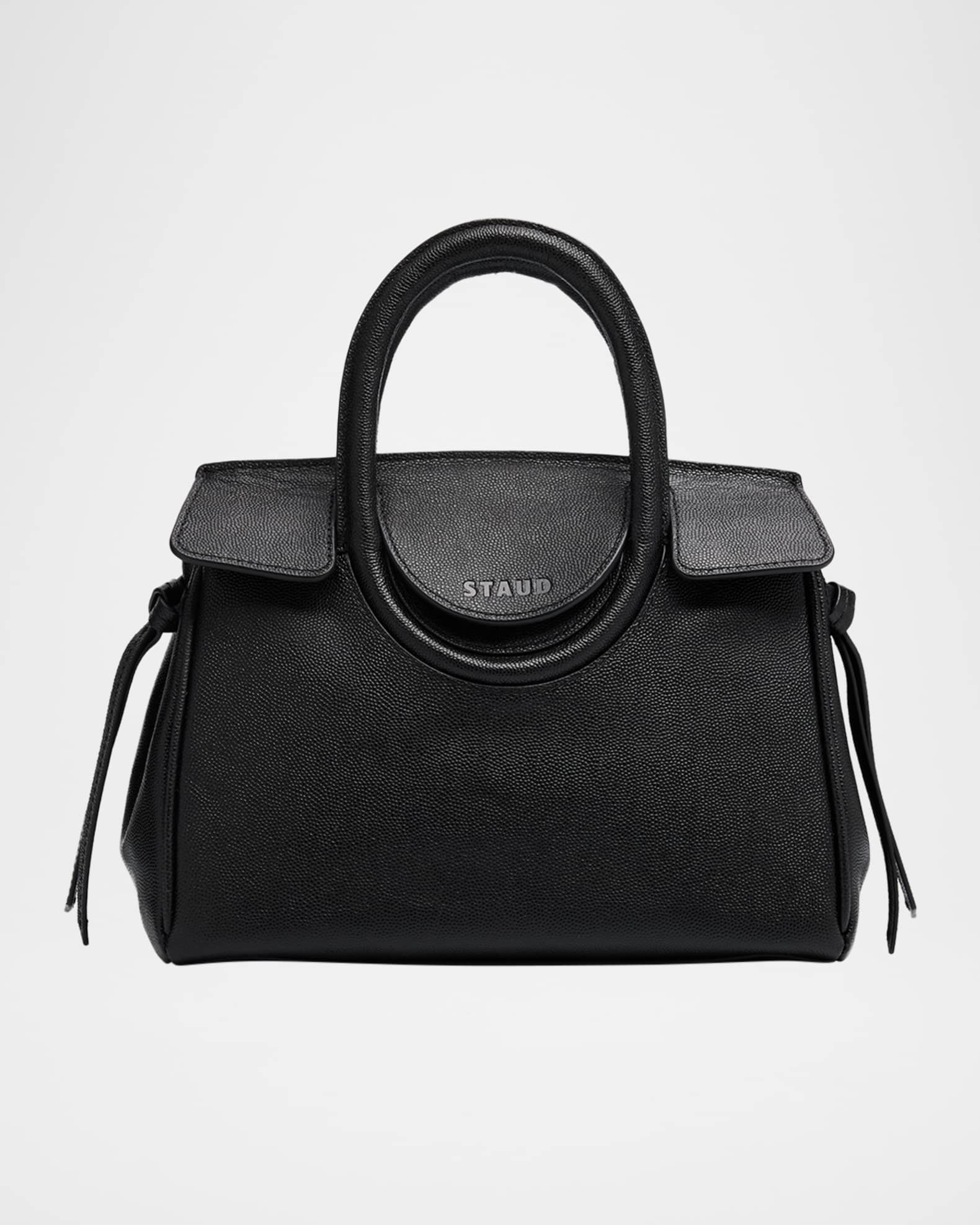 Maude Mini Pebble Leather Carryall Top-Handle Bag | Neiman Marcus