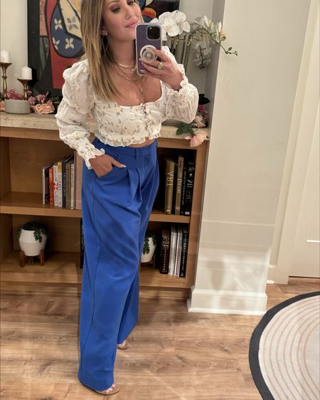 My blouse I’m wearing from Revolve is super versatile and can be worn with any color trousers and/or jeans! Love how cute and chic it is especially for Spring 🌸and Summer 🌻 

#LTKworkwear #LTKstyletip #LTKSeasonal