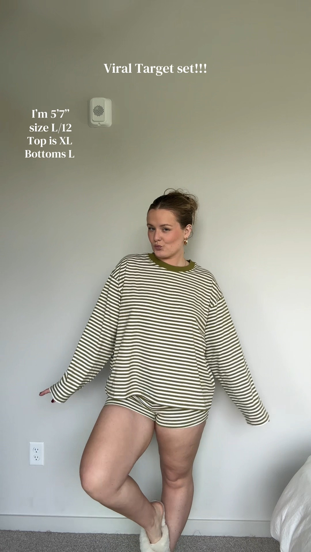 Finally got my hands on this striped olive lounge set from @target & it's 100% worth the hype!! | love it!!! #size10fashion #whoutfit #size12fashion #targetfinds #falloutfits

#LTKMidsize #LTKootd #LTKmomlife