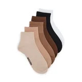 Madden NYC Women's Quarter Sock, 6-Pack, Fits Shoe Size 5-10 | Walmart (US)