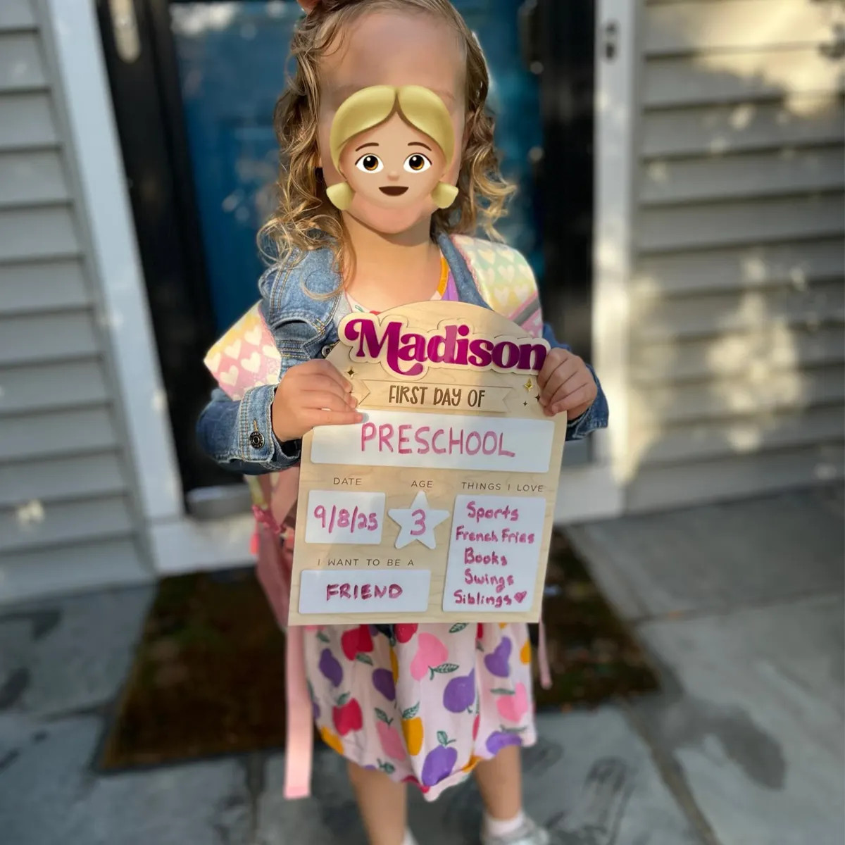 Personalized First Day of School Sign, Back to School Board, Reusable Back to School Sign, First ... | Etsy (Global)