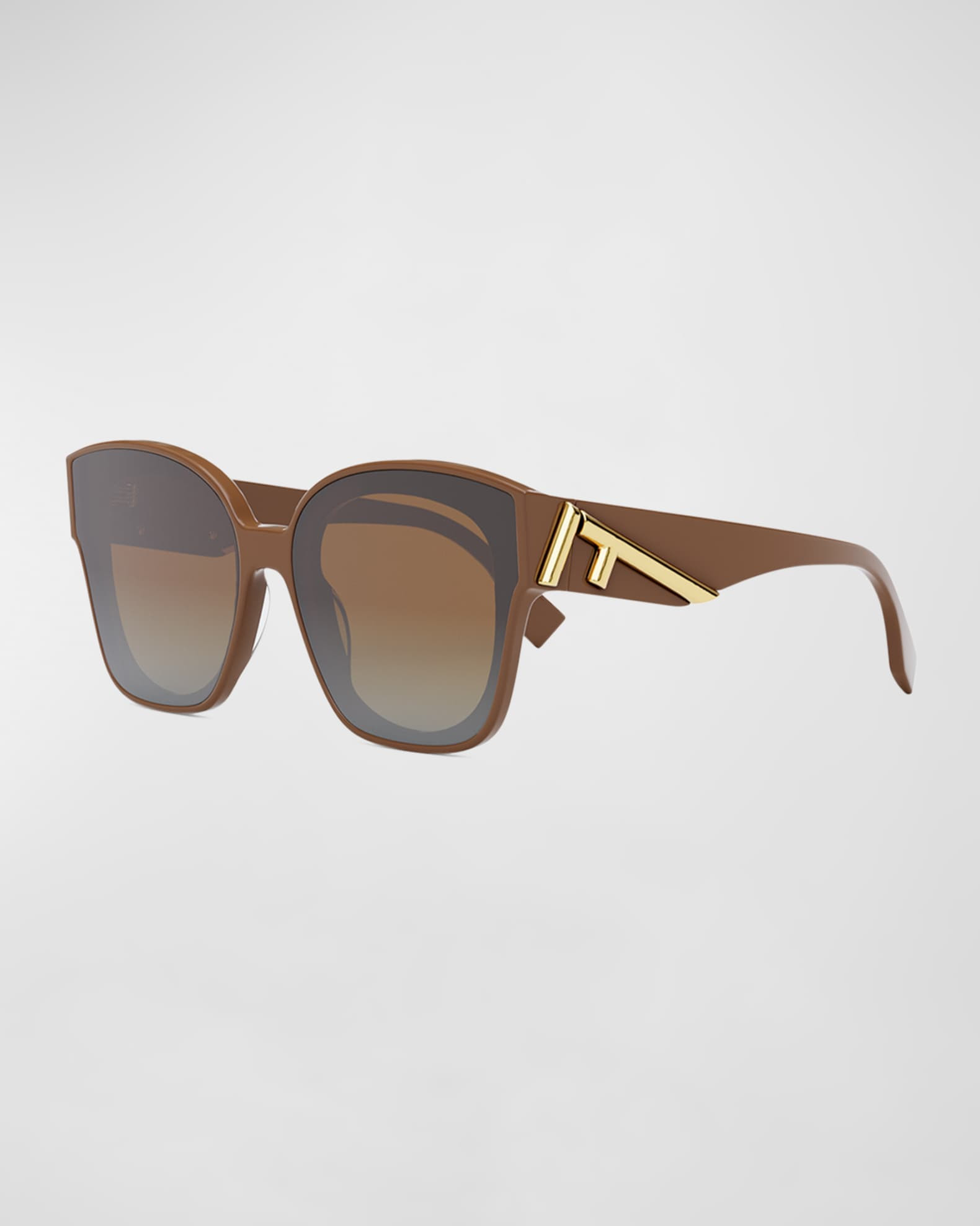 Oversized F Logo Acetate Cat-Eye Sunglasses | Neiman Marcus