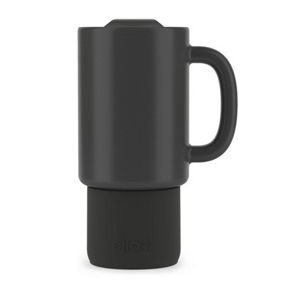 Ello Commute 18oz Ceramic Travel Mug Black: Microwave & Dishwasher Safe, Portable Drinkware for Hot/Cold Beverages | Target
