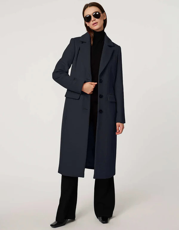 Valentina Tailored Wool Coat | Bernardo Fashions
