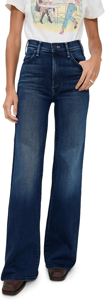 Mother Women's The Hustler Roller Sneak Jeans | Amazon (US)