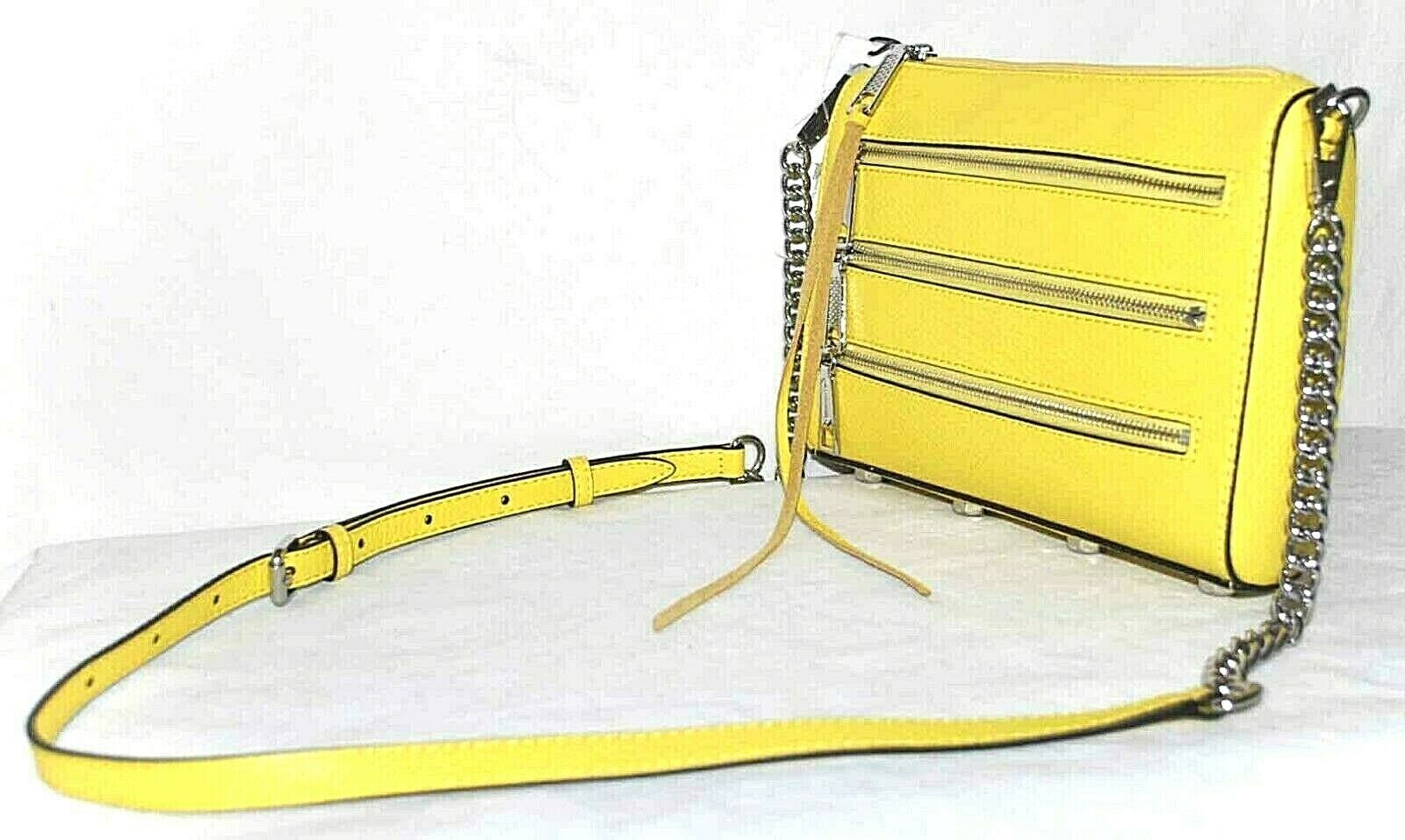 Rebecca Minkoff Mini 5 Zip Leather Crossbody Bag $198 | eBay AU