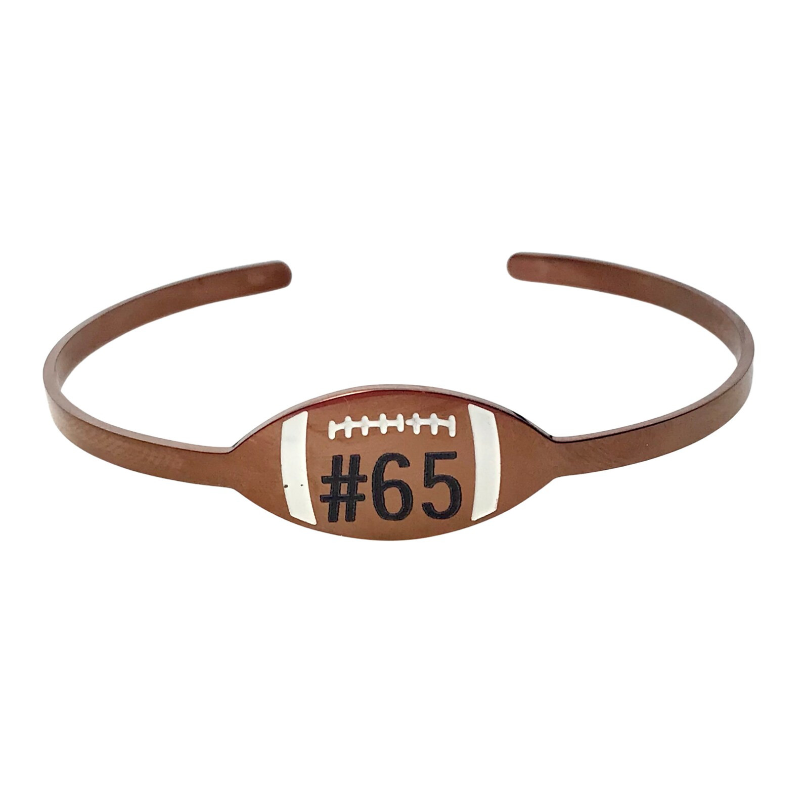 Personalized Football Cuff Bracelet - Custom Engraved Jersey Number - Team Sports - Etsy | Etsy (US)
