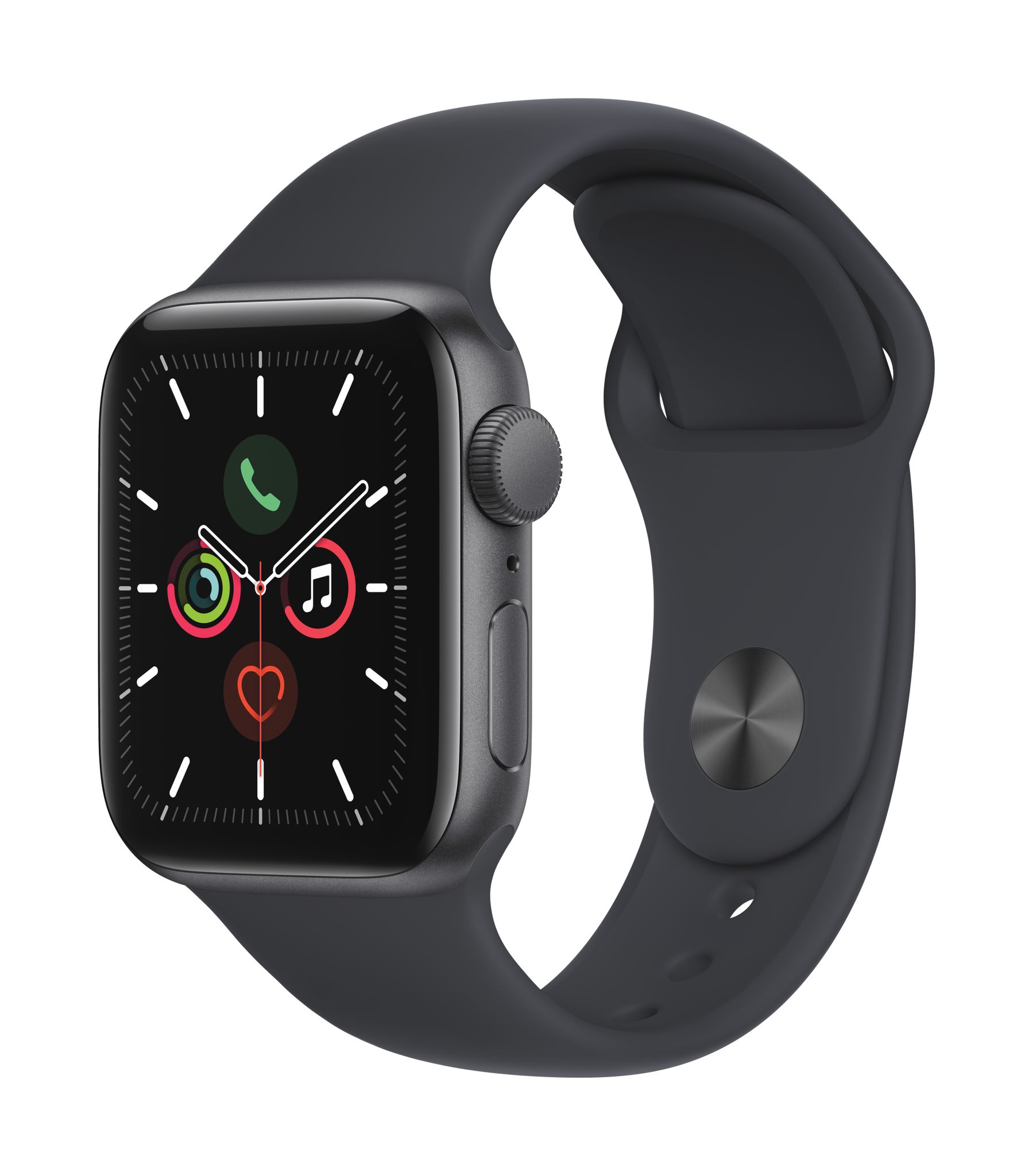 Apple Watch SE (1st Gen) GPS, 40mm Space Gray Aluminum Case with Midnight Sport Band - Regular | Walmart (US)