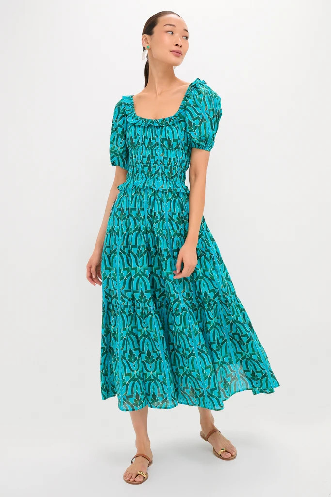 Green Soraya Percy Midi Dress | Tuckernuck (US)