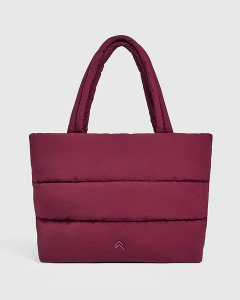 Quilted Tote Bag 
 Deep Cherry | Oner Active (UK / US)