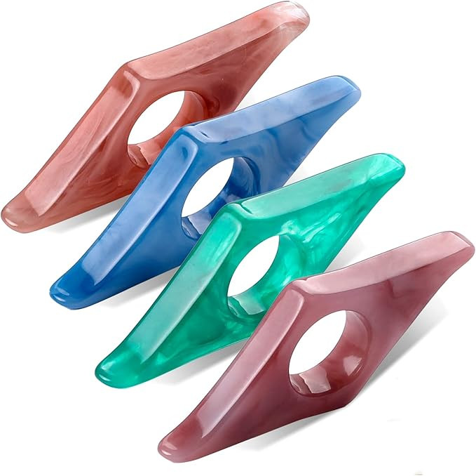 4 Pieces Book Page Holder Personalized Resin Book Thumb Page Holders for Reading, Book Reading Ac... | Amazon (US)