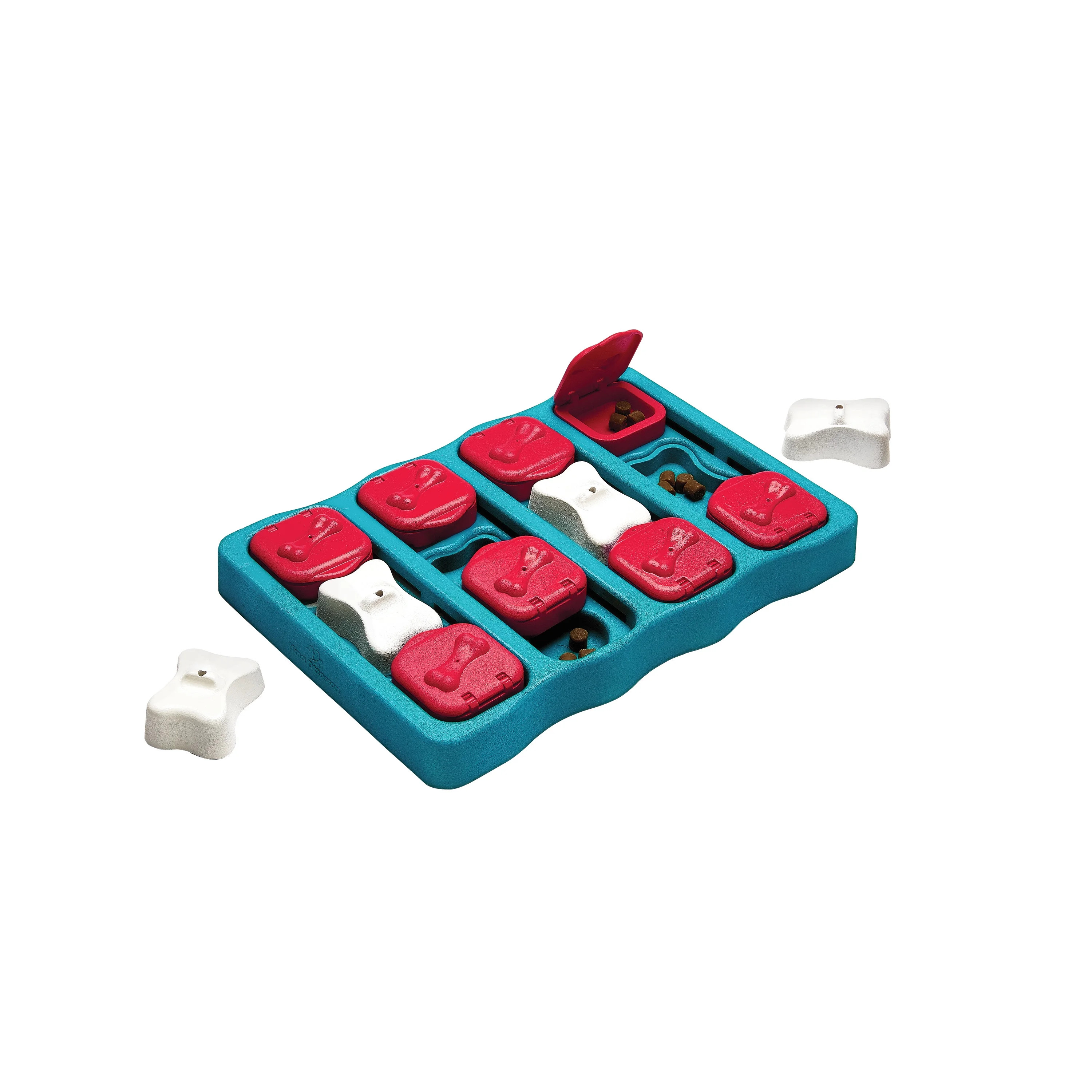 Outward Hound Nina Dog Brick Interactive Treat Puzzle Dog Toy, Blue, One-Size - Walmart.com | Walmart (US)