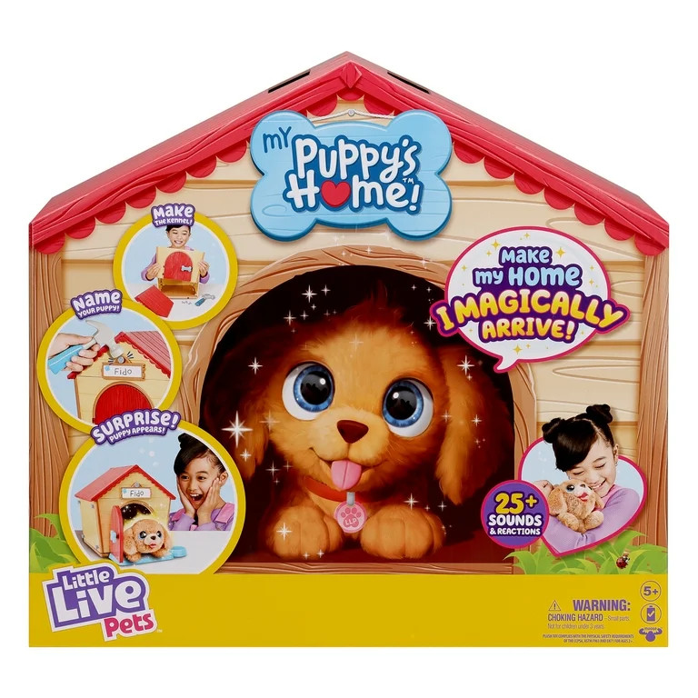 Little Live Pets My Puppy's Home Interactive Puppy and Kennel, 25+ Sounds and Reactions, Ages 5+ | Walmart (US)