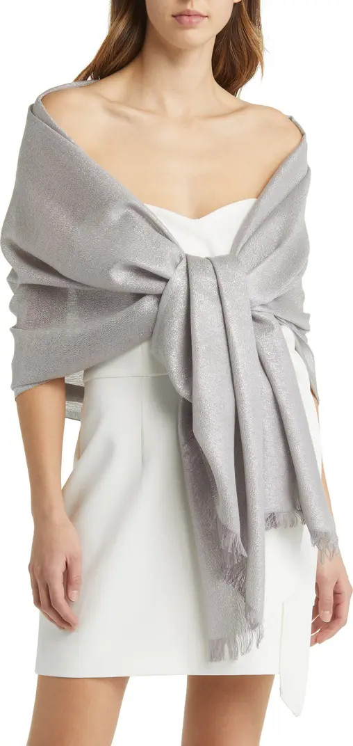 Metallic Lightweight Wrap | Nordstrom
