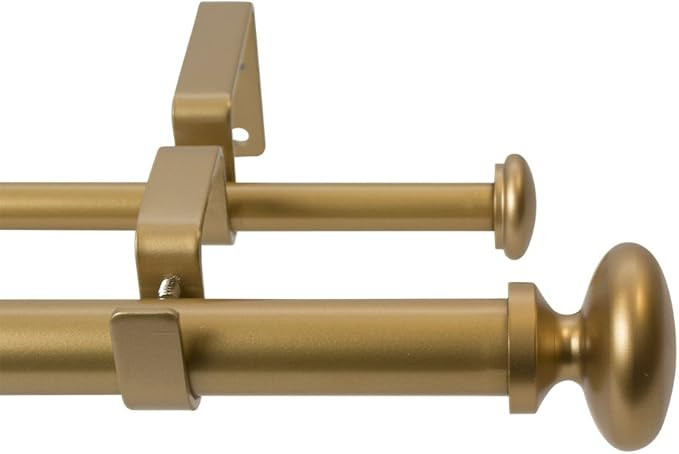 Amazon.com: Meriville 1-Inch Diameter Prima Telescoping Double Window Treatment Curtain Rod, 84-I... | Amazon (US)