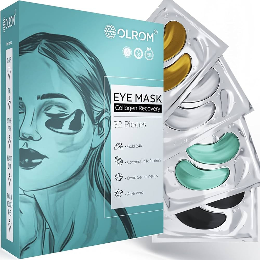 Collagen-Enriched Eye Mask - 16 pairs with 24k Gold, Dead Sea Minerals, Coconut Milk Protein and ... | Amazon (US)