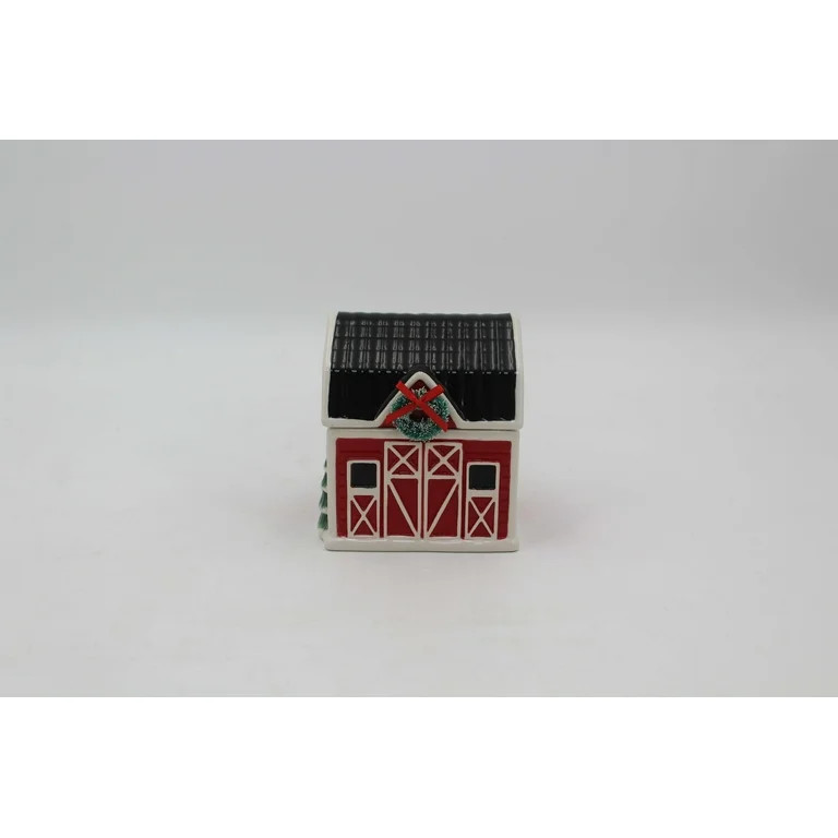 Mainstays 2-Wicks Barn Ceramic Scented Jar Candle, Country Holiday, 7.5oz - Walmart.com | Walmart (US)