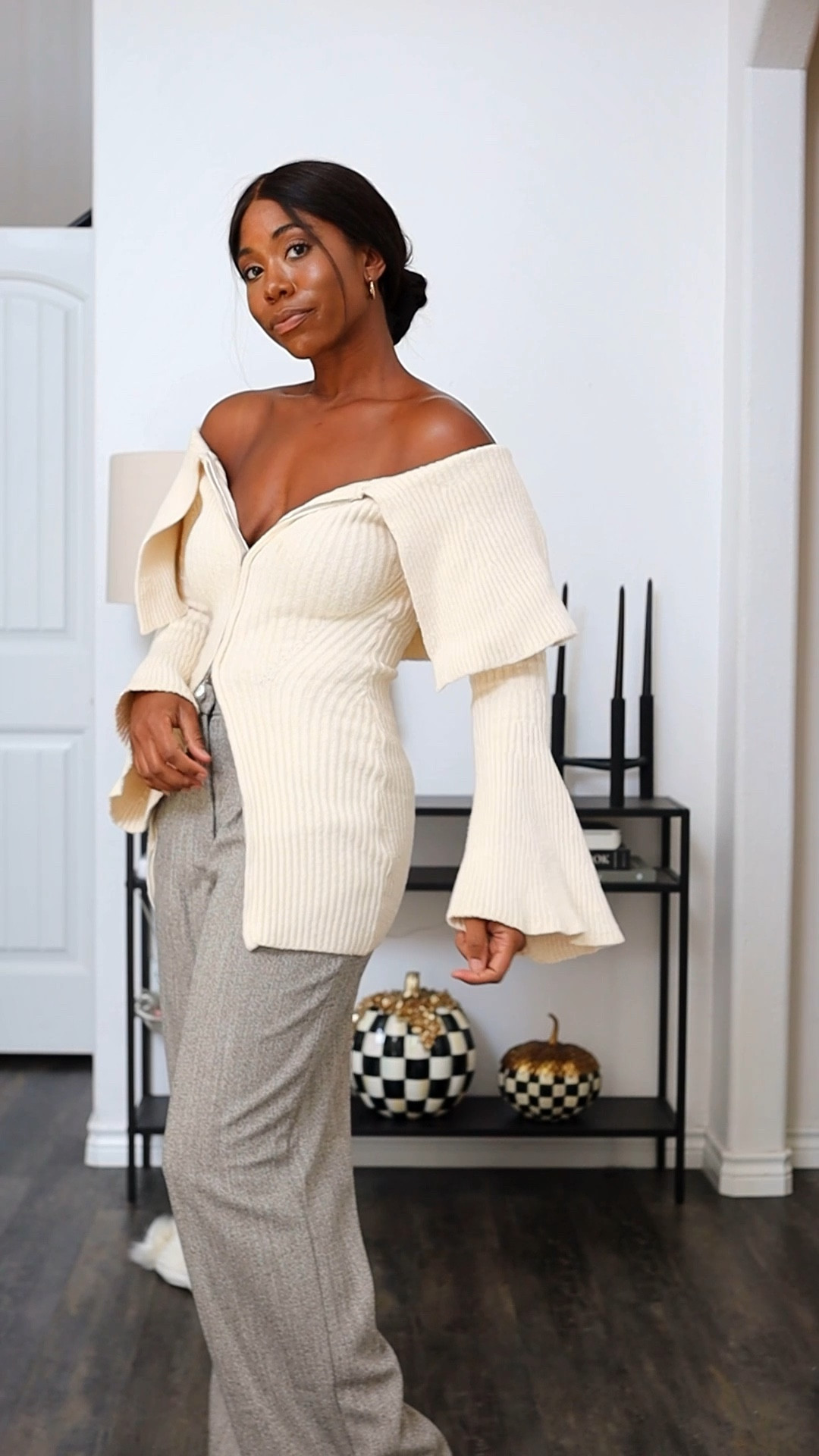 Another Revolve Fall/Winter outfit staple is back in stock! I love this sweater so so much! Linking it for you guys! It looks great with trousers or leggings. 

#LTKVideo #LTKSeasonal #LTKstyletip