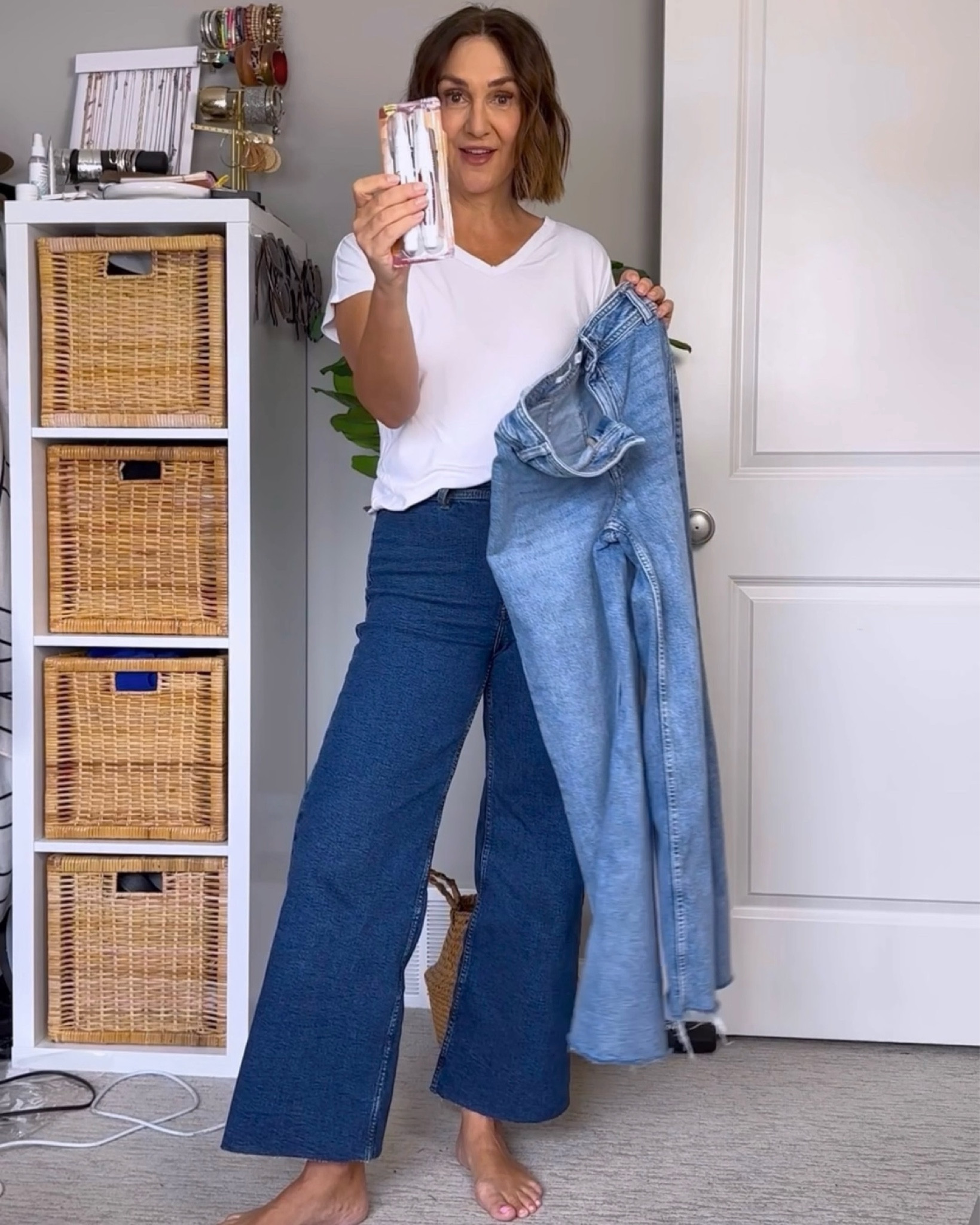 My trick for raw hem jeans if I want to stop they fraying more: fabric glue!
My jeans are from Mango and fit tts/a little small but they are very stretchy.
Tee is Ang Hill so I can’t link it 


#LTKstyletip #LTKover40 #LTKfindsunder50