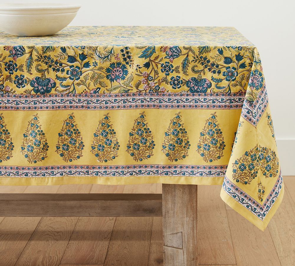 Bette Floral Print Cotton Tablecloth | Pottery Barn (US)