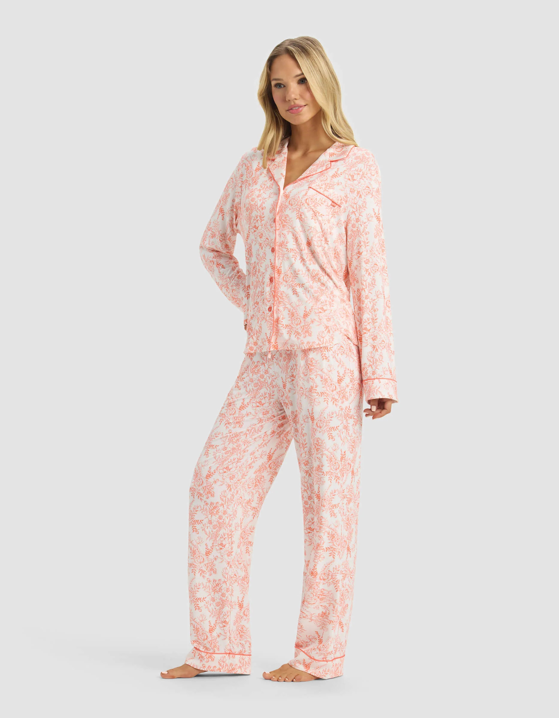 Women's Bamboo Stretch-Knit Long Sleeve Pajama Set | Cozy Earth