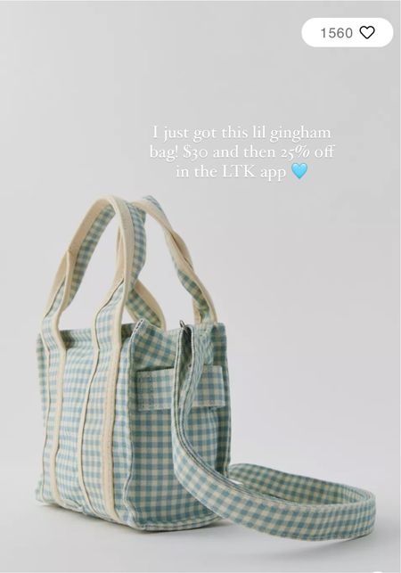 Gingham bag under $40! So cute and perfect size. Extra 25% off with LTK code

#LTKstyletip #LTKfindsunder50 #LTKSpringSale
