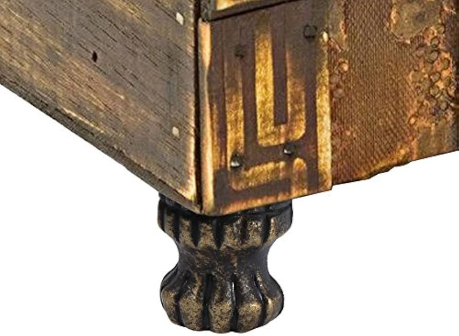 4pcs Antique Brass Jewelry Chest Wood Box Decorative Feet Leg Corner Protector Hardware | Amazon (US)