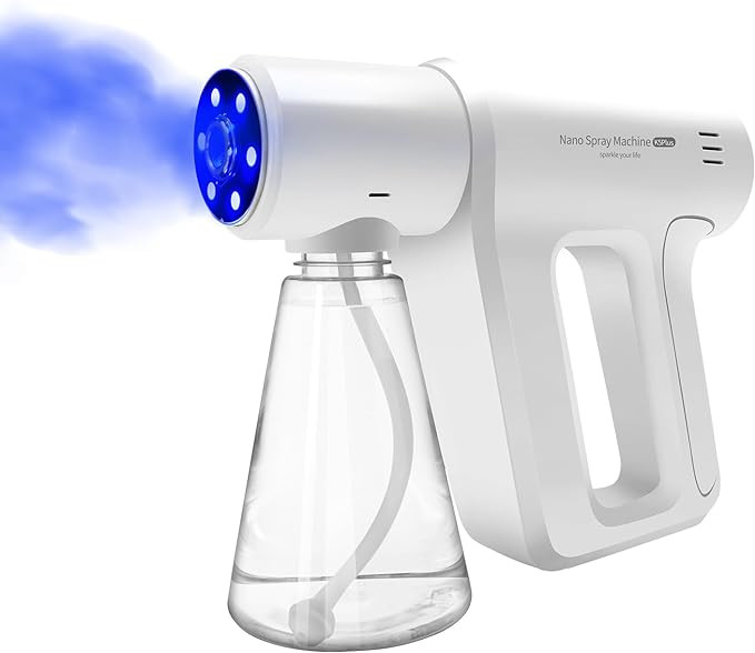 Atomizer Sprayer，Rechargeable ULV Nano Sprayer with Blue Light,Electrostatic ULV Atomizer Spray... | Amazon (US)