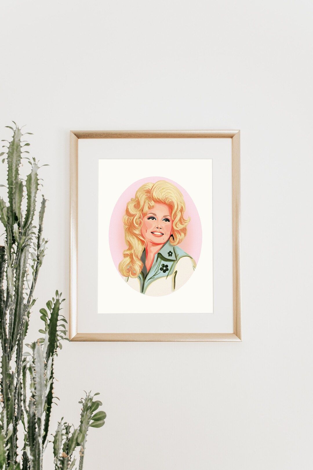 Hand-Drawn Dolly Parton Portrait Art Print | Etsy (US)