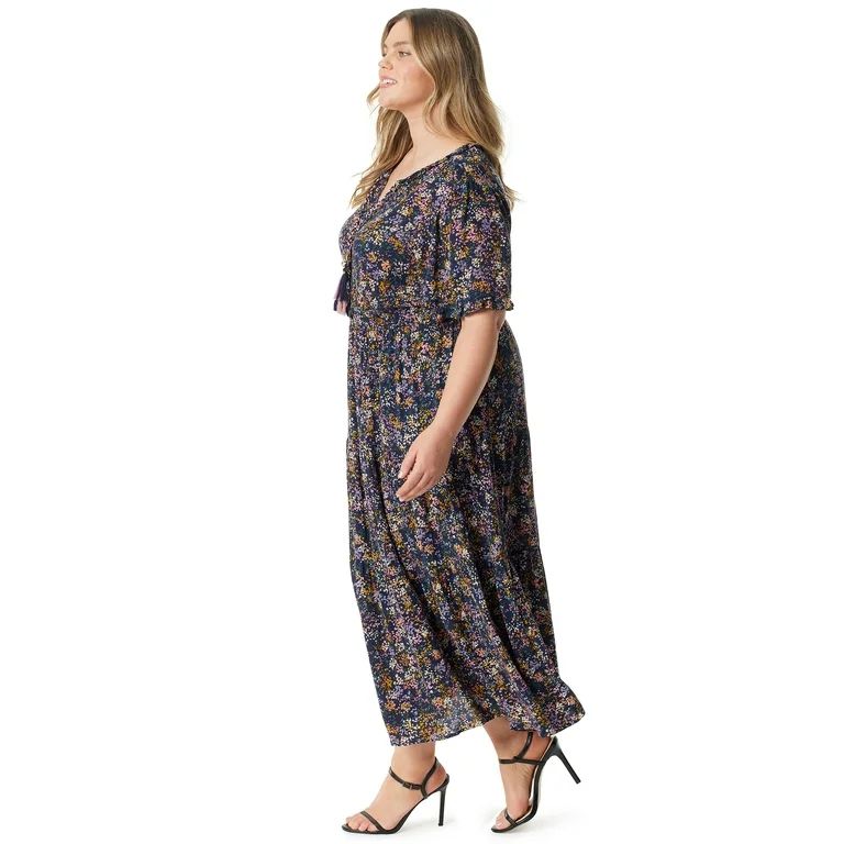 Jessica Simpson Women's and Women's Plus Phoebe Maxi Dress - Walmart.com | Walmart (US)