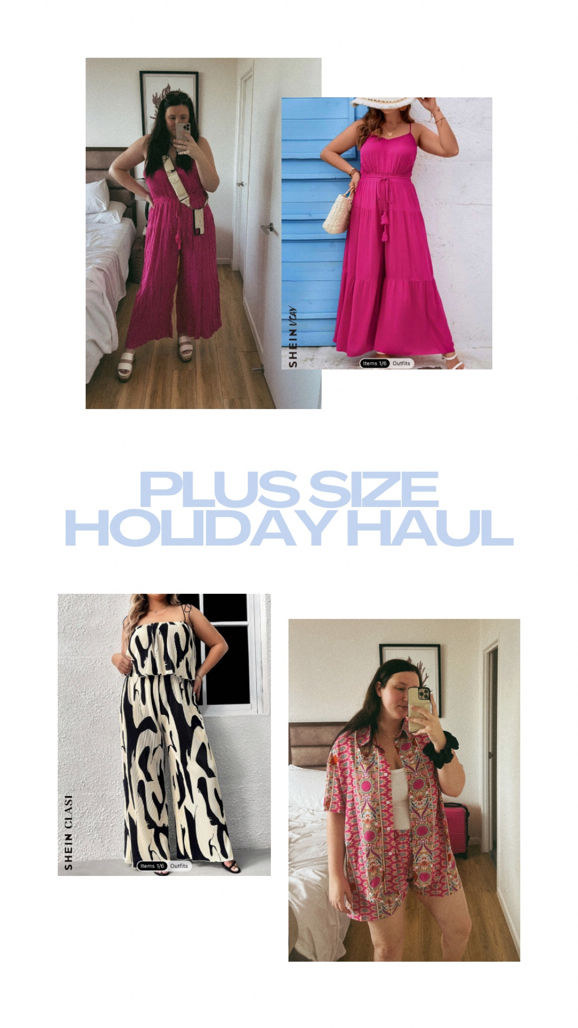 Shein plus size holiday haul 💖

#LTKplussize #LTKaustralia #LTKHoliday