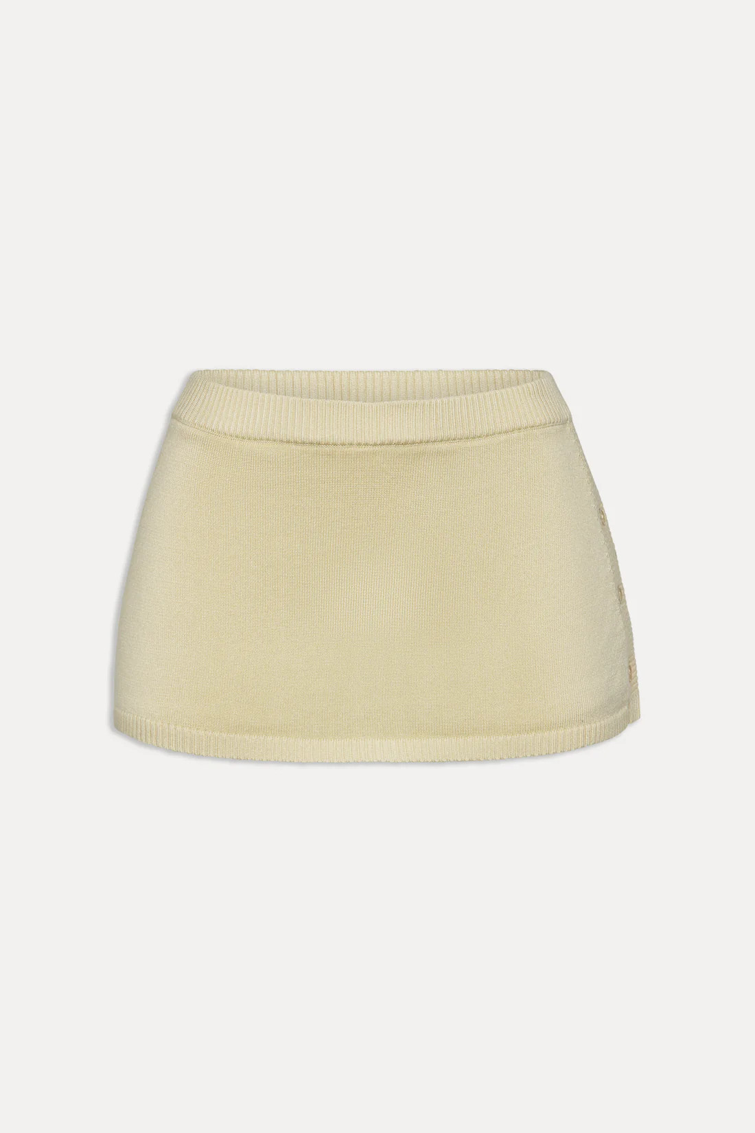 Ash Knit Mini Skort - Buttercup | Frankies Bikinis