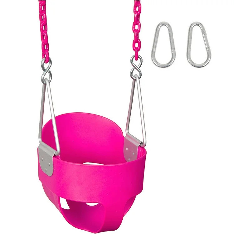 Swing Set Stuff Inc. Highback Full Bucket with 5.5 Ft. Coated Chains (Pink) | Walmart (US)