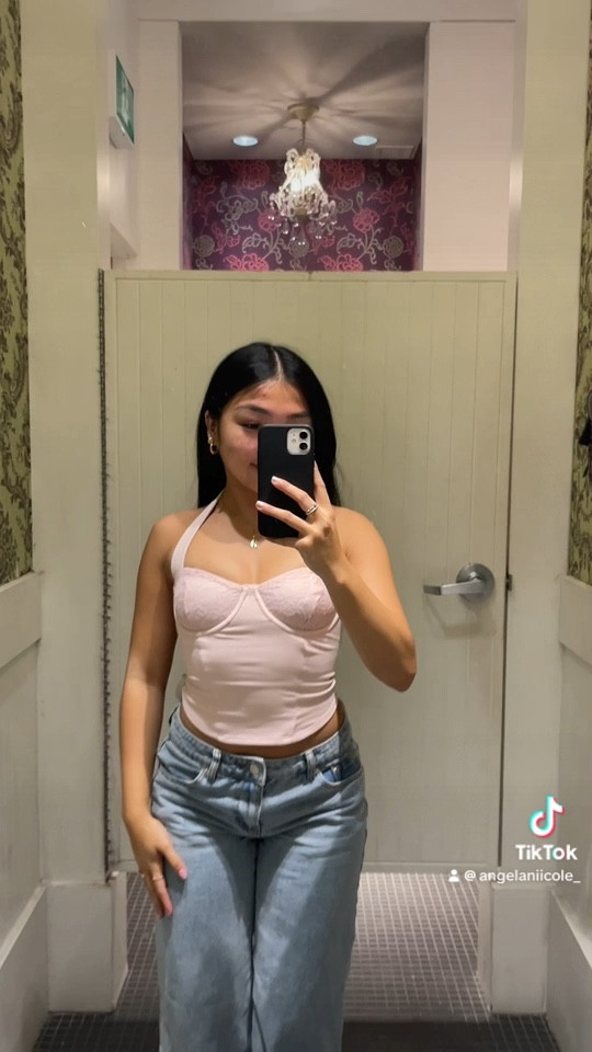 Pink halter top - size xs
Black lace - size xs
Red top - size xs
Pink top - size xxs