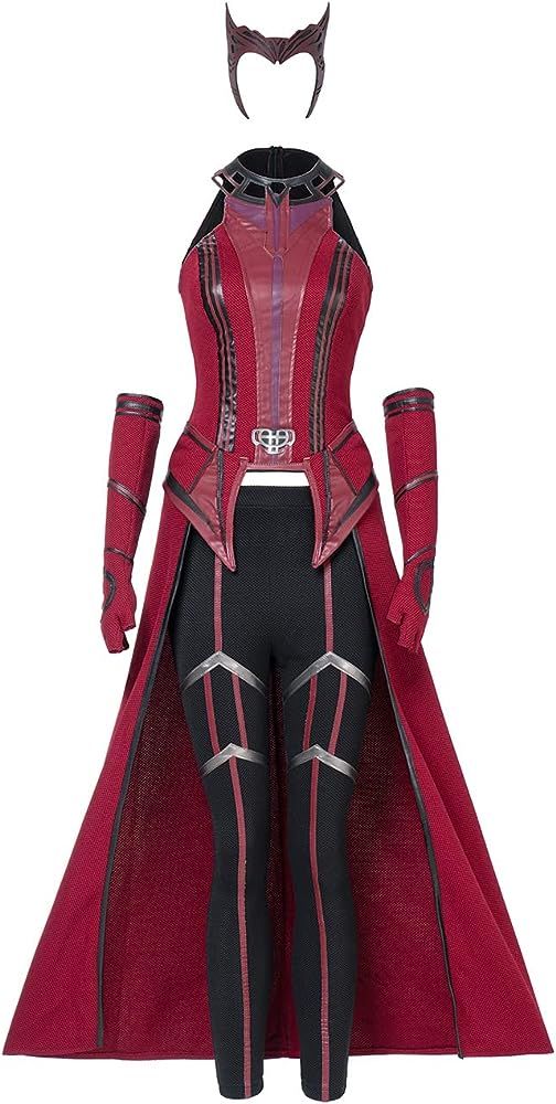 Wanda Maximoff Costume for Cosplay, Scarlet Witch Costume, Marvel Costumes for Women, for Hallowe... | Amazon (US)