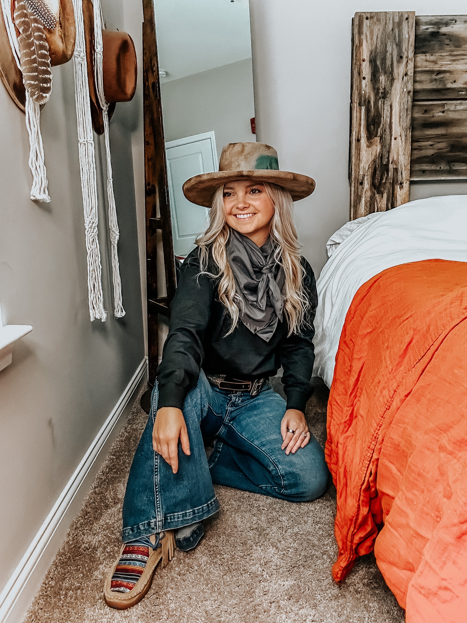 Fall outfit, jeans, fall fashion, fall look, fall, hats, cowboy hats, wild rag, western fashion, casual look, longs sleeve, bell bottoms, denim, cowgirl, rodeo, LTK look, winter look, winter fashion, Christmas, holidays

#LTKworkwear #LTKHolidaySale #LTKxPrime