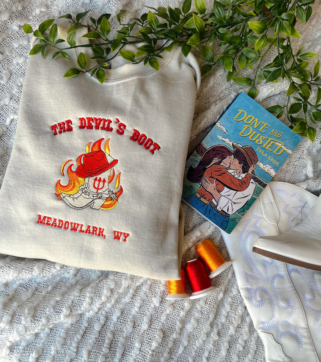 Done and Dusted Sweatshirt / Licensed Lyla Sage Merch / Book Merch / Book Embroidered Sweatshirt ... | Etsy (US)