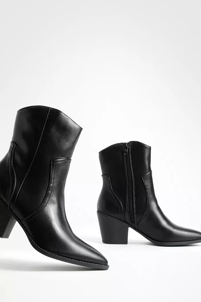 Western Cowboy Ankle Boots | boohoo (US & Canada)