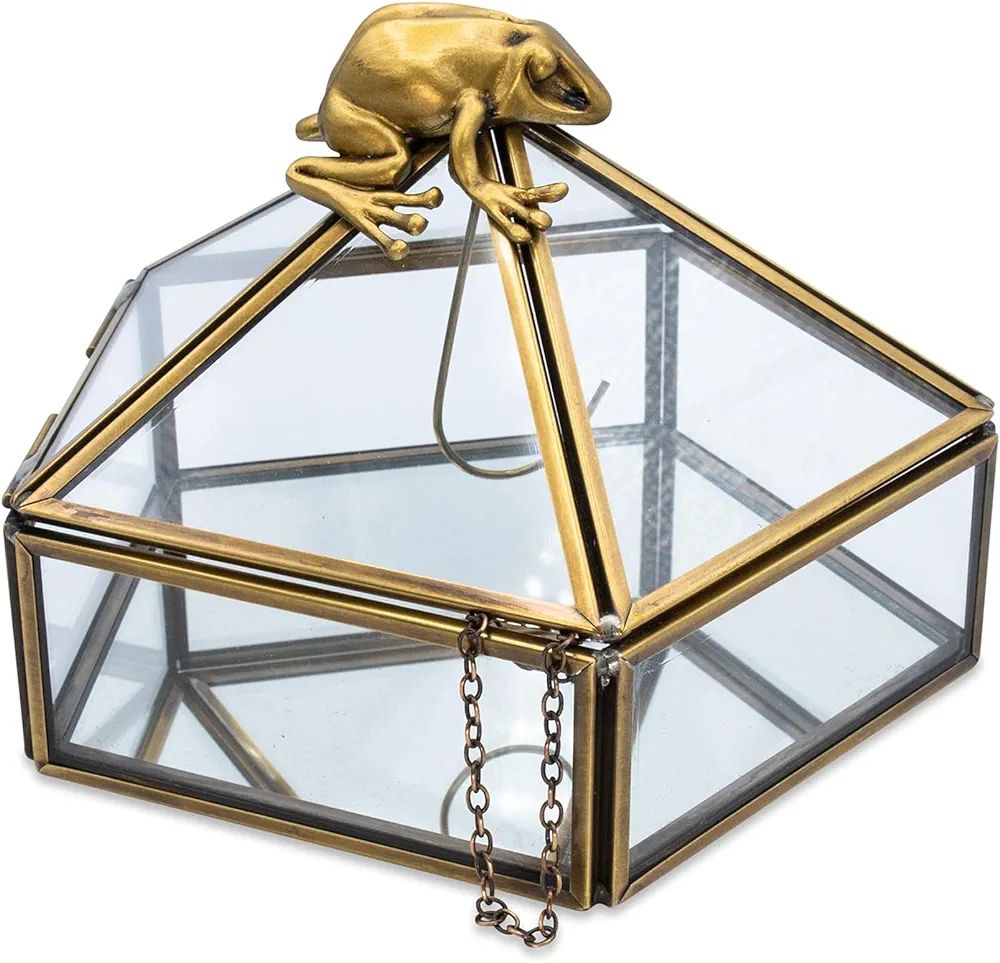 Harry Potter Gold Chocolate Frog Jewelry Box Storage Case Organizer | Amazon (US)