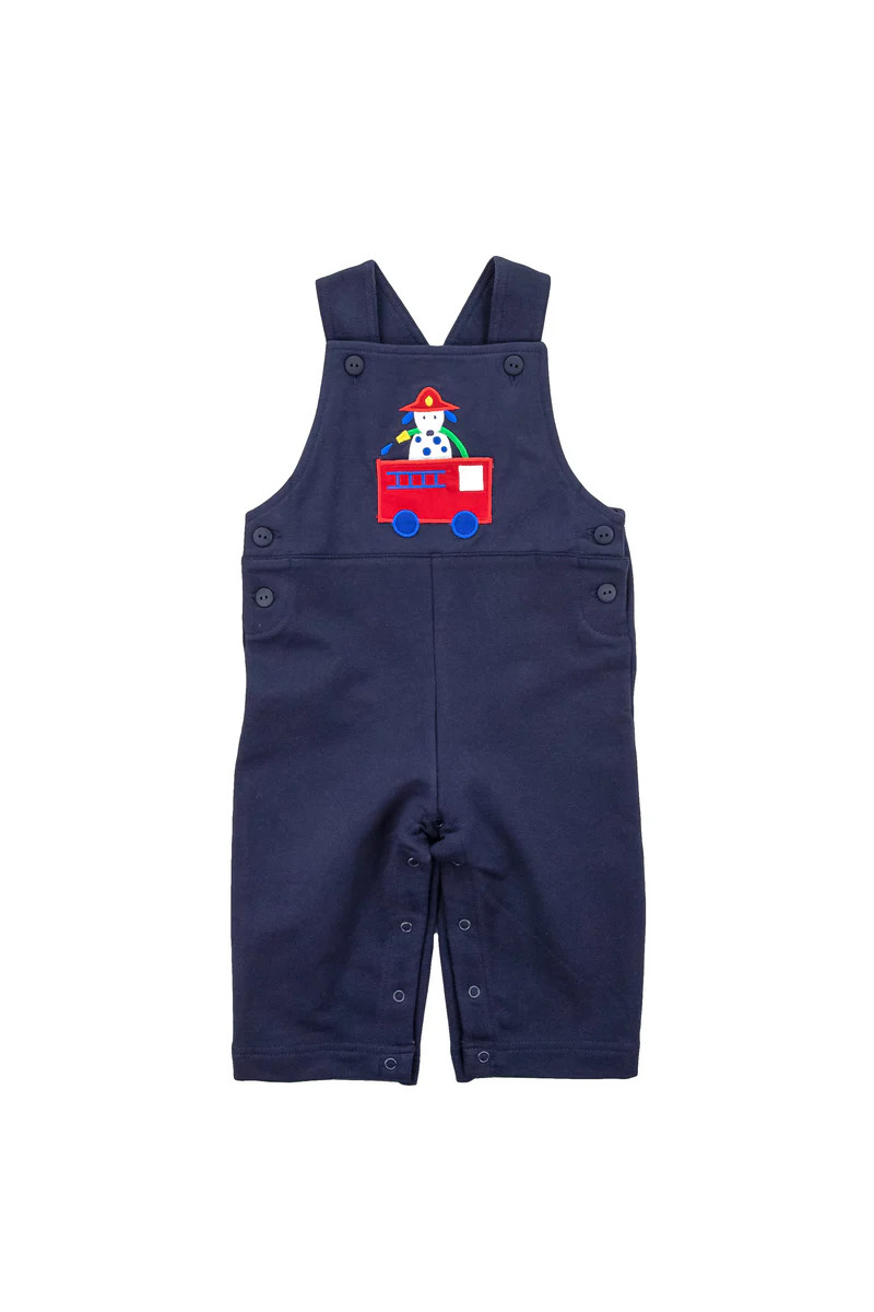 French Terry Knit Longall With Firetruck | Florence Eiseman