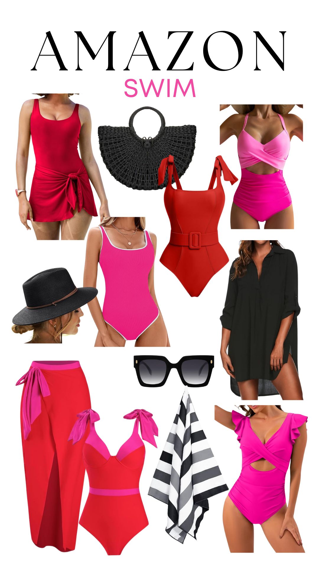 Black, pink and red swim findsPosted today | Amazon (US)