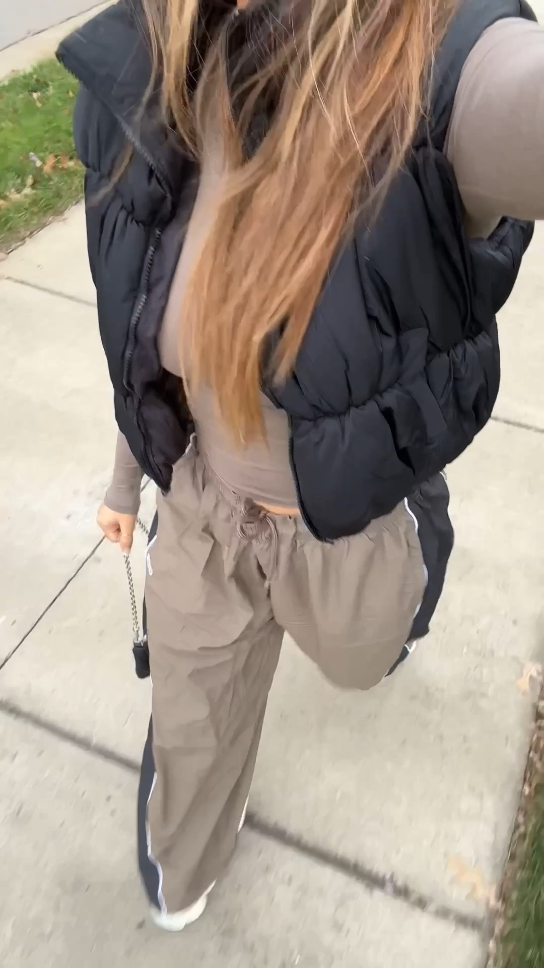 Size M in the Amazon puffer vest, size M in the track pants (should have done a small - size down if you’re in between) & a small in the long sleeve top from oner!! 

#LTKGiftGuide #LTKFindsUnder100 #LTKActive