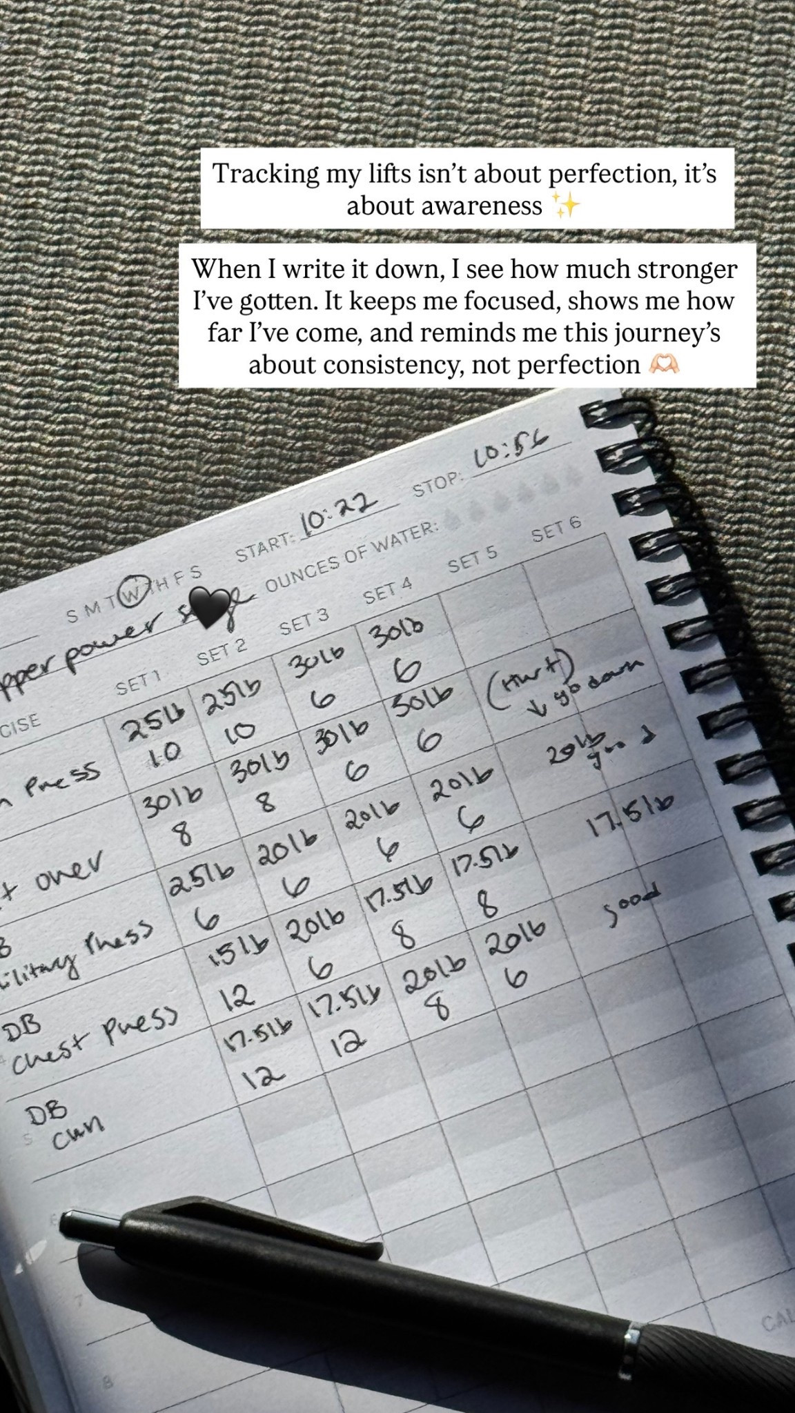 The workout journal I use to track all my lifts! 💪🏻📝

#LTKFindsUnder50 #LTKActive #LTKFindsUnder100