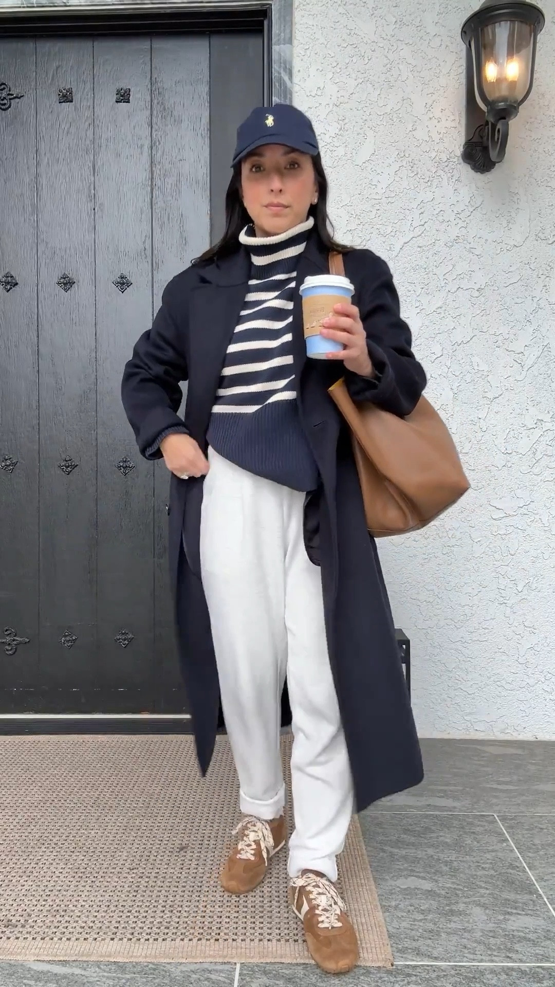 Varley rolled cuff pants multiple ways. A wardrobe staple of mine for years. Comfortable, elevated & great quality. 

Aritzia The One Coat xs
Varley Rolled Cuffed pants xs 26" inseam
Gap turtleneck sweater petite small (old, linked similar)
Polo Ralph Lauren hat
Mansur Gavriel Tote
Larroude sneakers 6, run small

Petite style, winter style 

#LTKPetite #LTKootd #LTKSeasonal