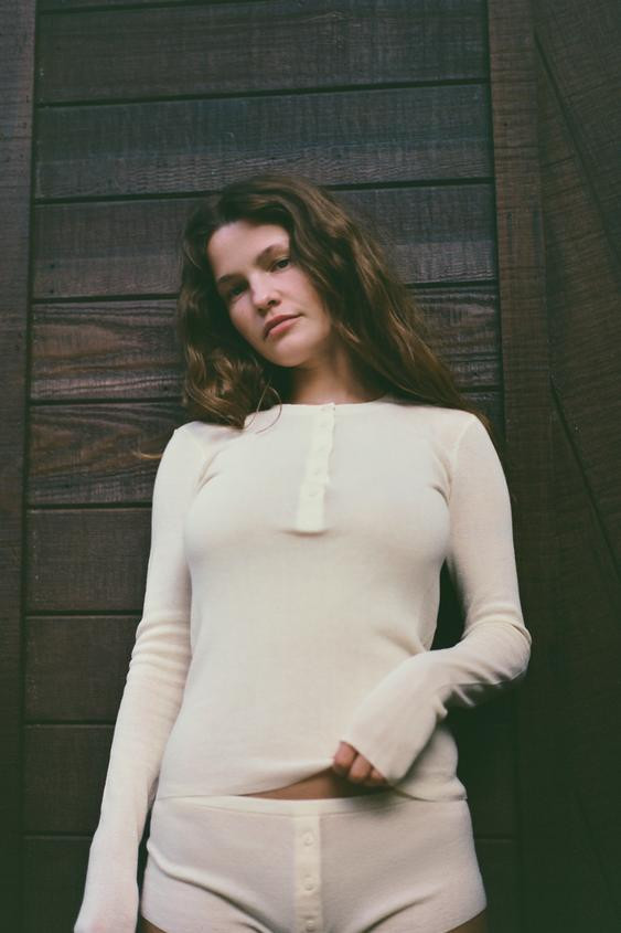 COTTON BUTTON-UP T-SHIRT | Zara US