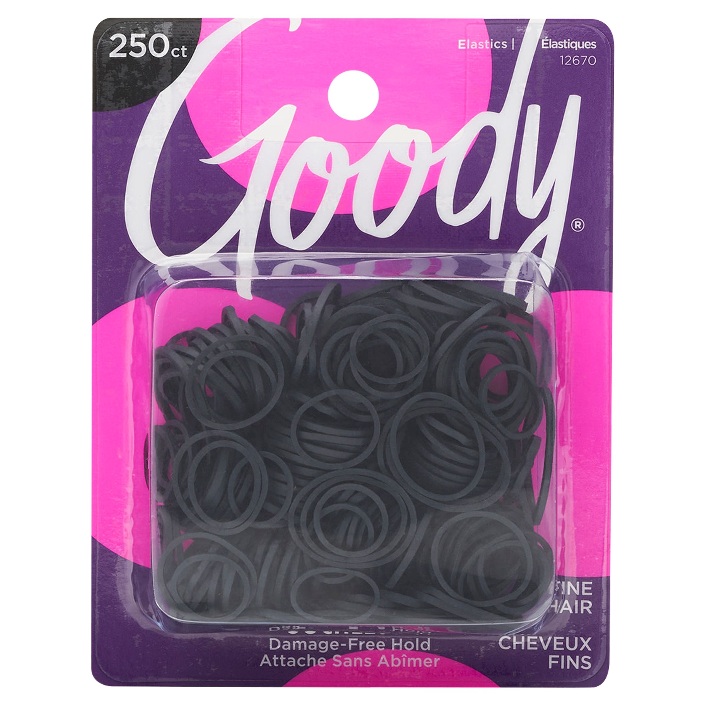 Goody Rubberbands Black, 250 count | Walmart (US)